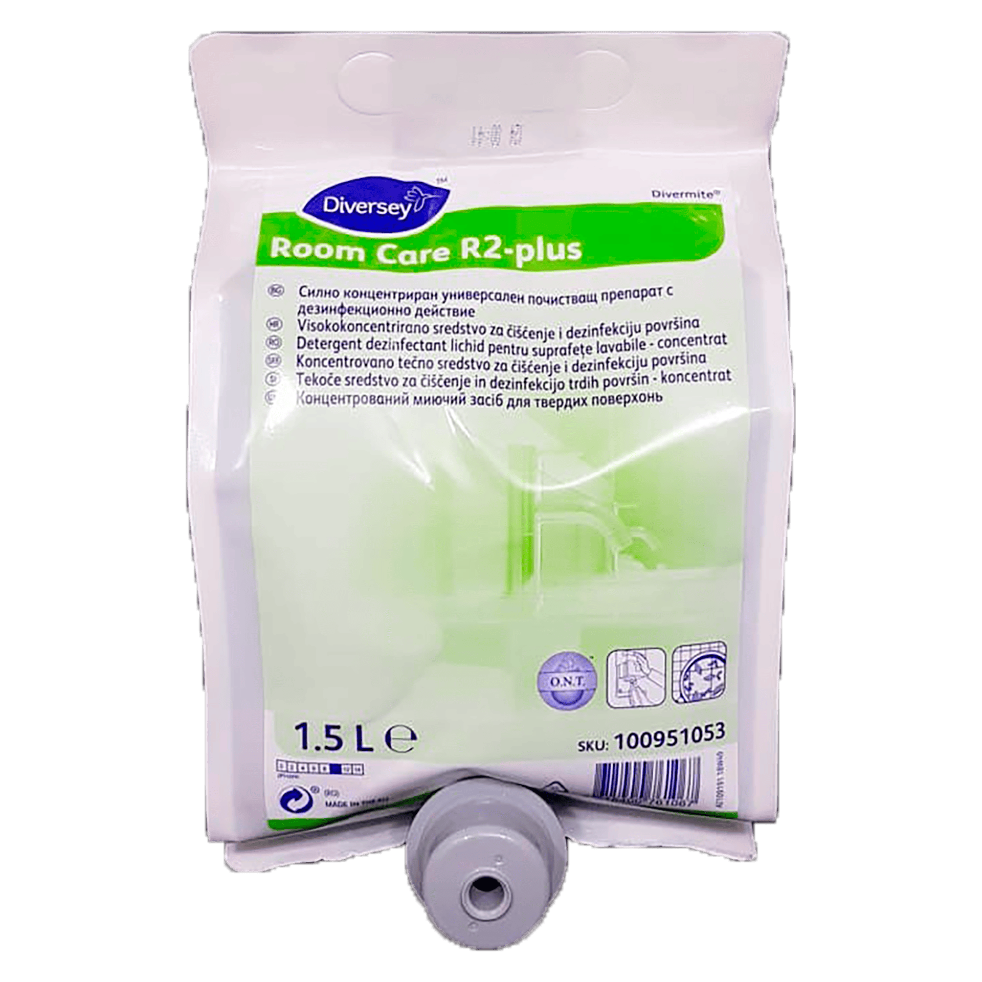 Diversey Room Care R2-Plus Pur-Eco, 1,5L- засіб для миття поверхонь (концентрат)